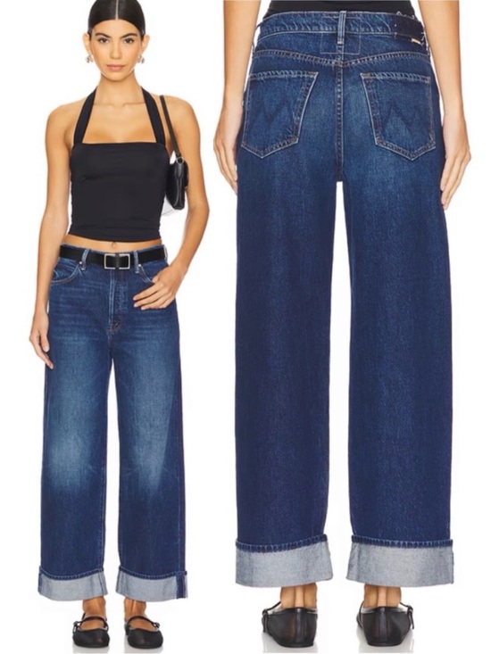 MOTHER Denim - MOTHER SUPERIOR Jeans Lil’ Mother Lil’ Spitfire Nerdy Blue Size 24